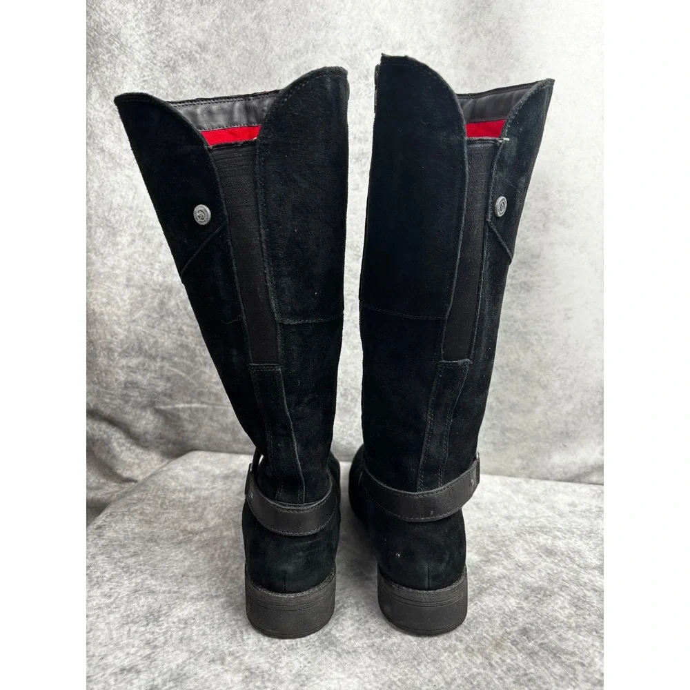 The North Face Women's Bridgeton Black Tall Suede Riding Boots Size 8.5‎